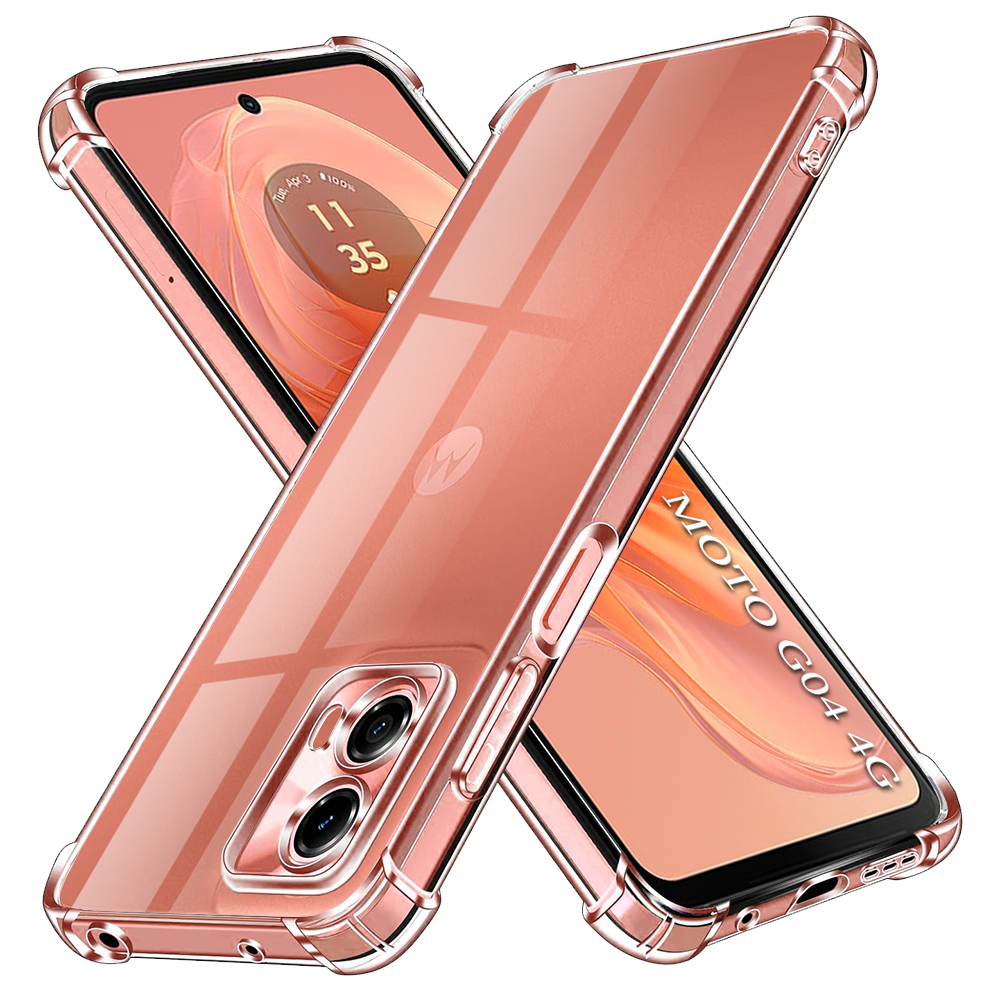 Levně Techsuit Nárazuvzdorný průhledný silikon Motorola Moto G04 G04s G24 E14