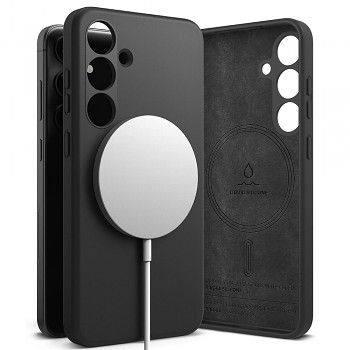 Ringke Silikonové Magnetické MagSafe Samsung Galaxy S24 Černé