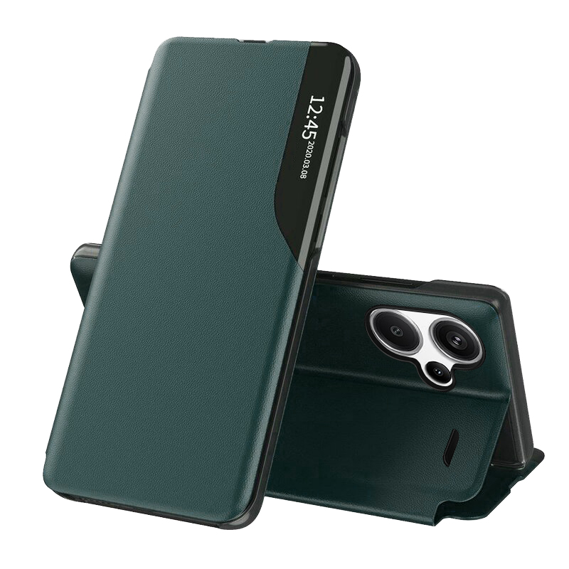 Levně Techsuit eFold řada Xiaomi Redmi Note 13 Pro+ 5G Tmavě zelená