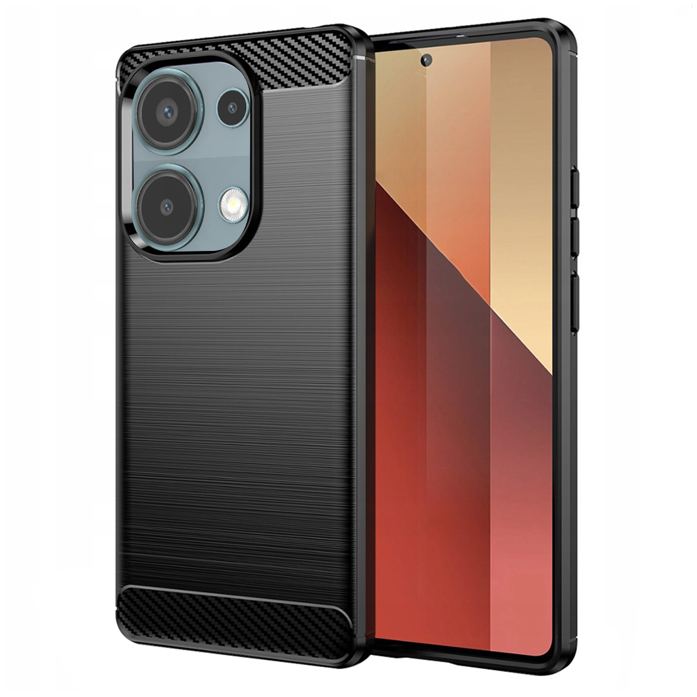 Levně Techsuit Karbon Silikon Xiaomi Redmi Note 13 Pro 4G Poco M6 Pro 4G Black