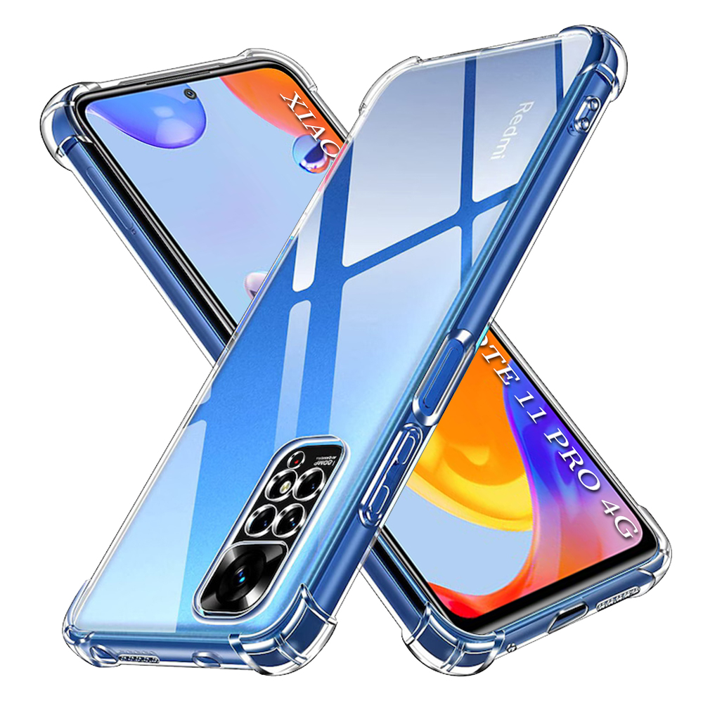 Levně Techsuit Nárazuvzdorný průhledný silikon Xiaomi Redmi Note 11 Pro 12 Pro Clear