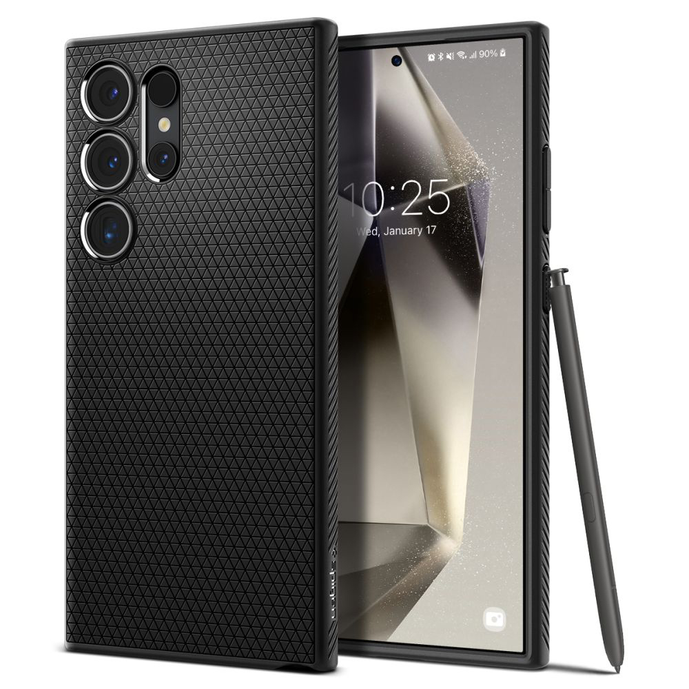 Levně Spigen Liquid Air Samsung Galaxy S24 Ultra Matný Černý