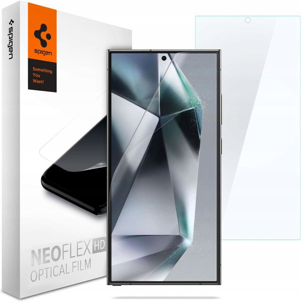 Levně Spigen Neo Flex 2 kusy Samsung Galaxy S24 Ultra Průhledné