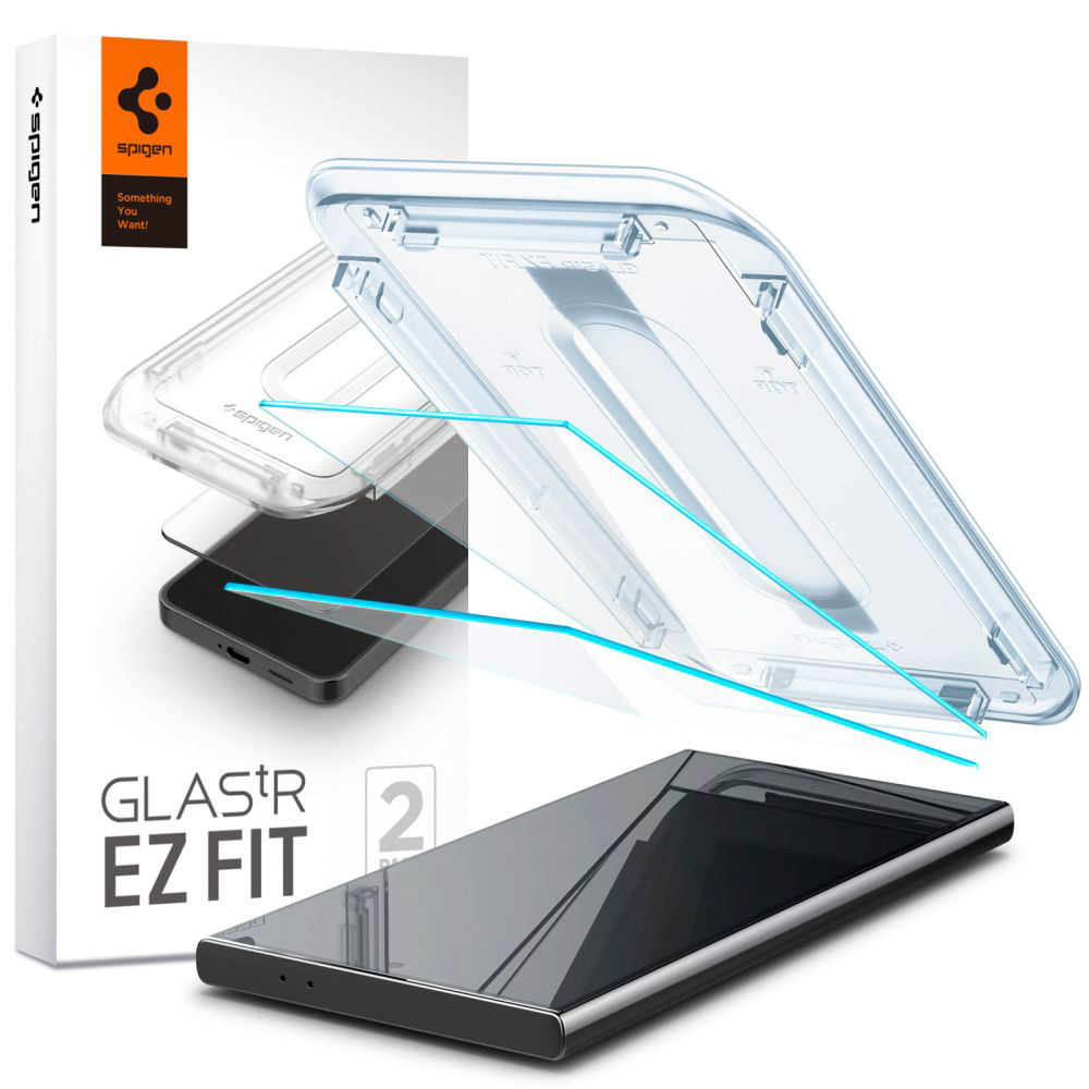 Levně Spigen Glas.tR EZ-FIT 2 kusy Samsung Galaxy S24 Ultra Čiré