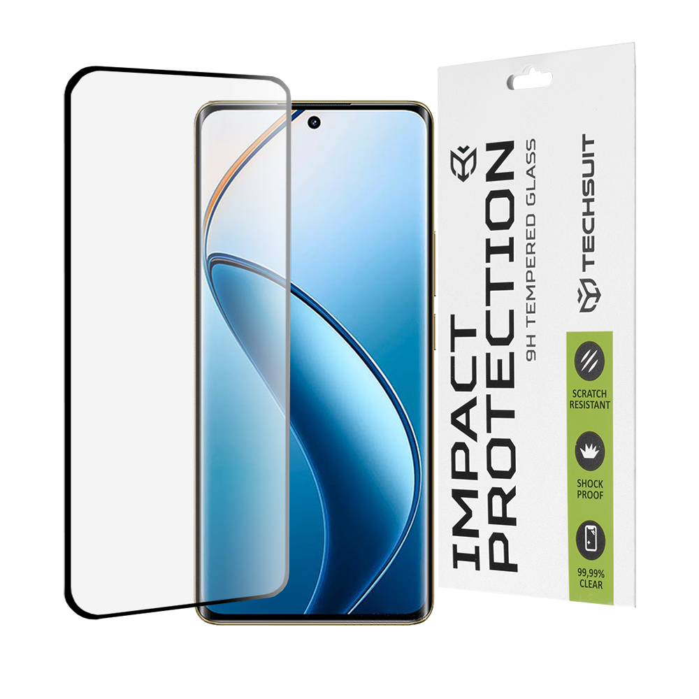 Levně Techsuit 111D Celoplošné 3D sklo Realme 12 Pro 12 Pro+ Black