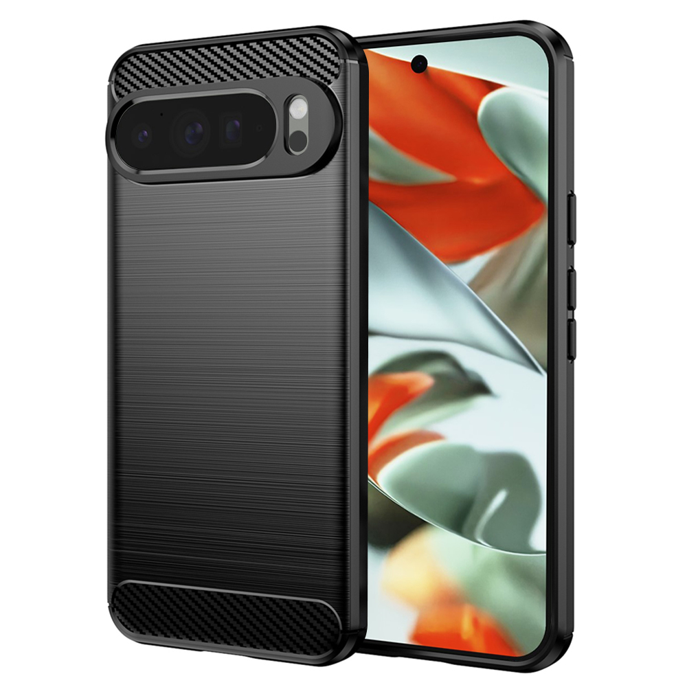 Levně Techsuit Karbon Silikon Google Pixel 9 Pro XL Černý