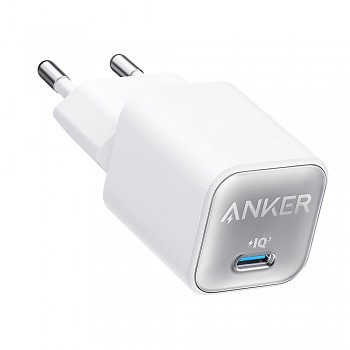 Anker Nano 3 GaN Rychlonabíječka Typ C 30W Bílá
