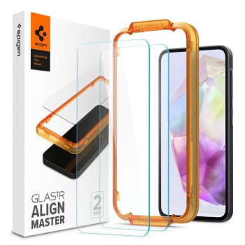Spigen Glas.tR Align Master 2 kusy Samsung Galaxy A35 5G M35 Průhledné