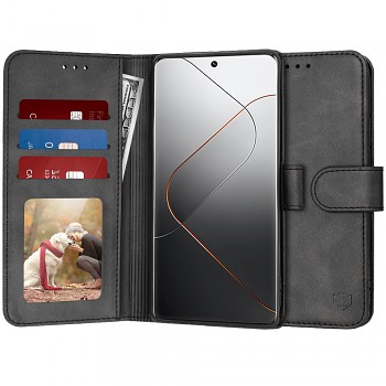 Techsuit Pouzdro Kniha Xiaomi 14 Pro Černá
