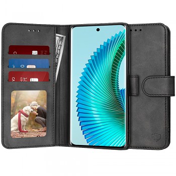 Techsuit Knižkové pouzdro Honor Magic6 Lite Černé