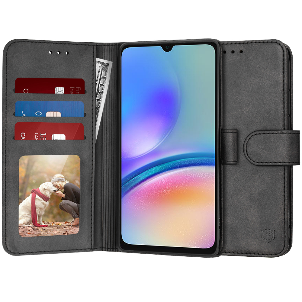 Levně Techsuit Knižkové pouzdro Samsung Galaxy A05s Černá