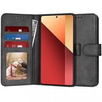 Techsuit Kniha Xiaomi Redmi Note 13 Pro Poco M6 Pro Černá