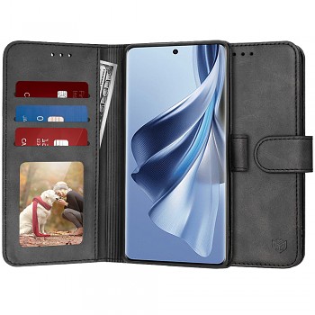 Techsuit Knižkové pouzdro Oppo Reno10 Reno10 Pro Černé