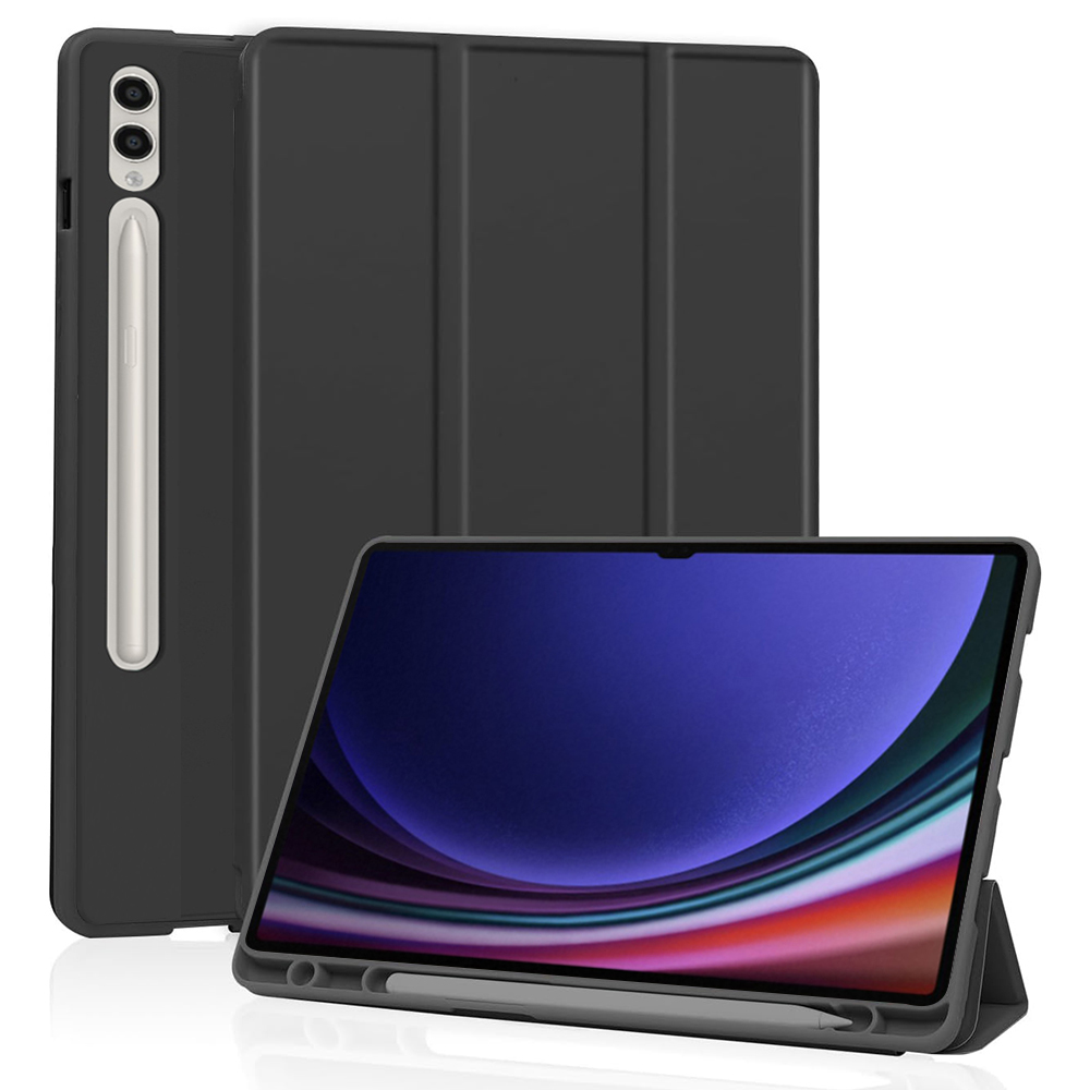 Levně Techsuit Flex Trifold držák pera Tab S9 Ultra S10 Ultra Černá