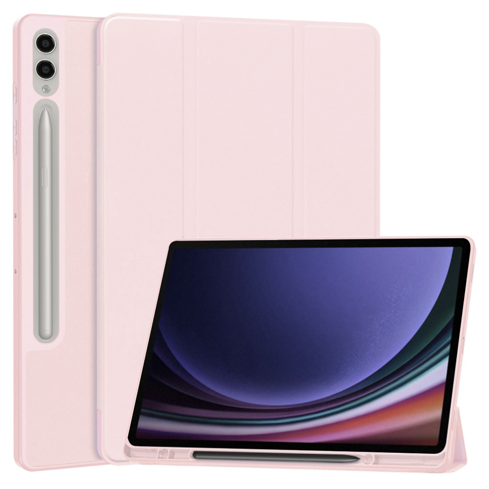 Levně Techsuit Flex Trifold držák tužky Samsung Tab S9 Plus S10 Plus Růžový