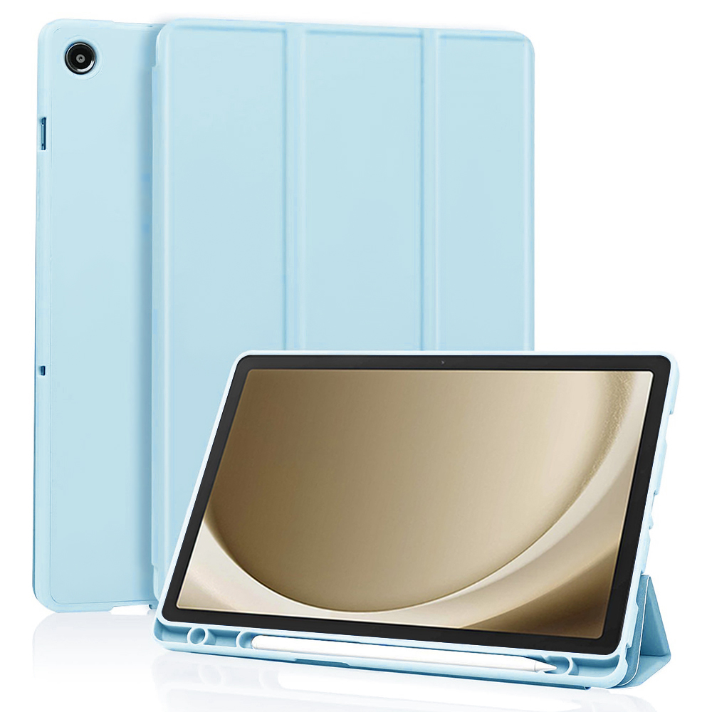 Levně Techsuit Flex Trifold Samsung Galaxy Tab A9 Plus Světle modrá s držákem tužky