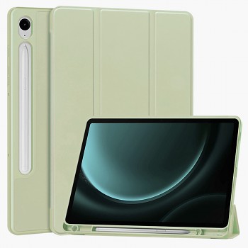 Techsuit Flex Trifold obal s držákem pera Tab S9 S9 FE S10 FE Matcha zelená