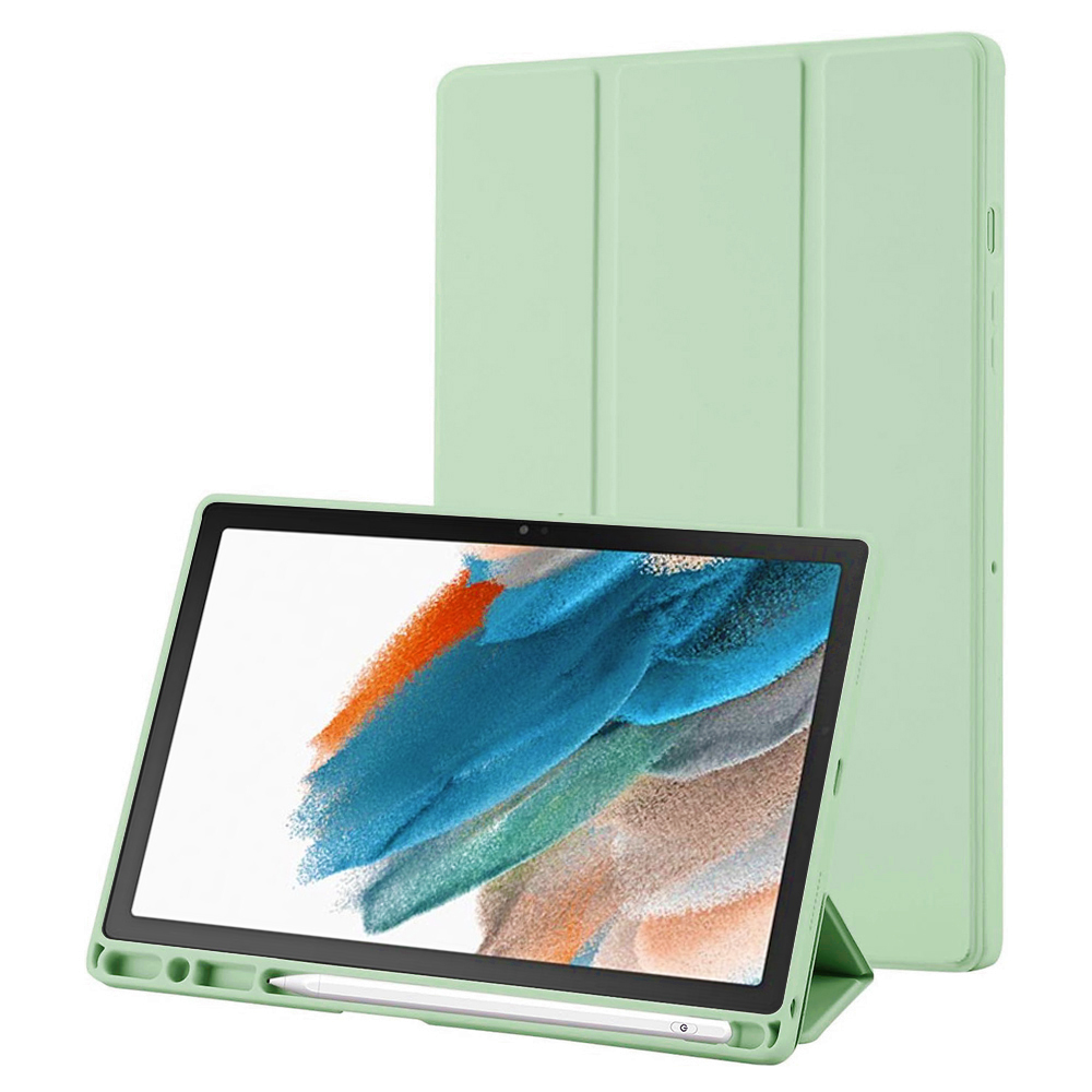 Levně Techsuit Trifold držák pera Samsung Tab A8 10.5 Matcha zelená