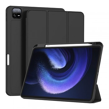 Techsuit Flex Trifold s držákem tužky Xiaomi Pad 6 Pad 6 Pro černý