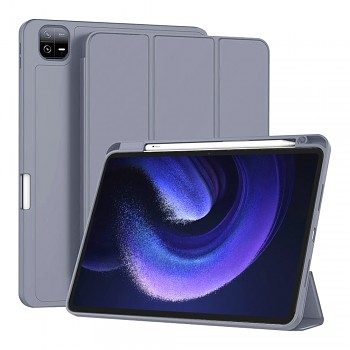 Techsuit Flex Trifold s držákem Xiaomi Pad 6 Pad 6 Pro Fialový