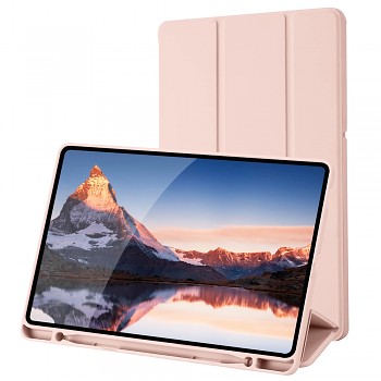Techsuit Flex Trifold s držákem tužky Samsung Tab S6 Lite Růžový