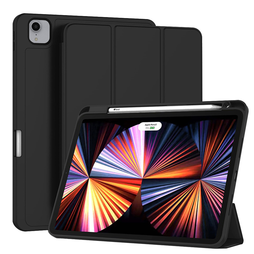 Levně Techsuit Flex Trifold s držákem na tužku iPad Pro 11 Černá