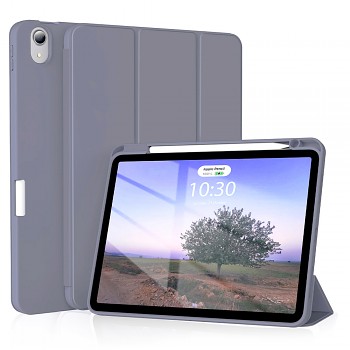 Techsuit Flex Trojsklad s držákem tužky iPad Air 4 2020 Air 5 2022 Fialový