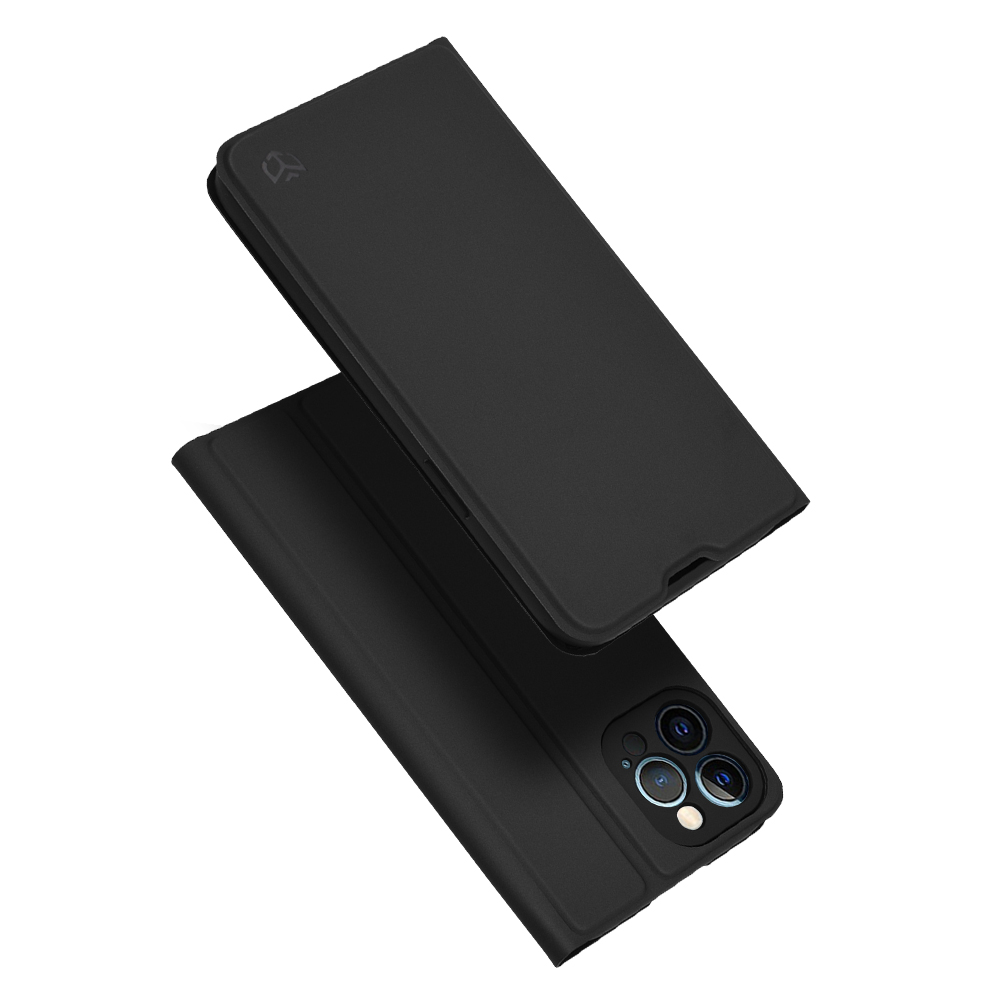 Levně Techsuit Magskin Book iPhone 12 Pro Max Černá