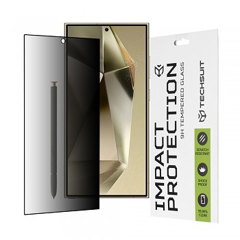 Techsuit 111D Privátní celolepicí sklo Samsung Galaxy S24 Ultra Černá