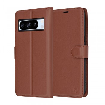 Techsuit Kožené pouzdro Google Pixel 8 Pro Brown