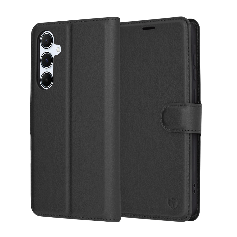 Levně Techsuit Kožené pouzdro Samsung Galaxy A55 5G Černá