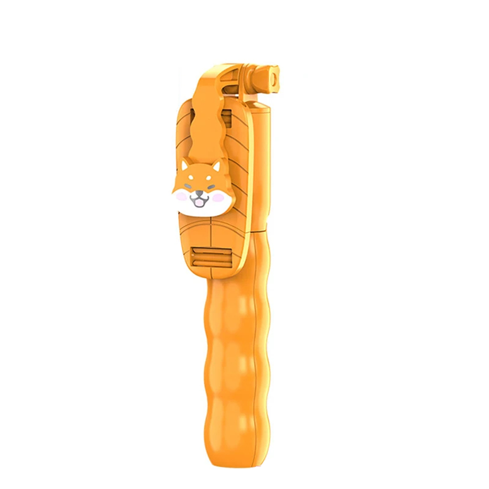 Levně Techsuit Mini Selfie Tyč KT01 s Dálkovým Ovládáním 70cm Oranžová