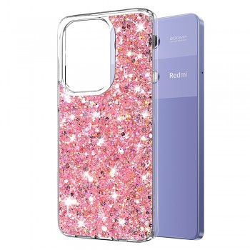 Techsuit Sparkly Glitter Xiaomi Redmi Note 13 Pro 4G Poco M6 Pro 4G Růžový