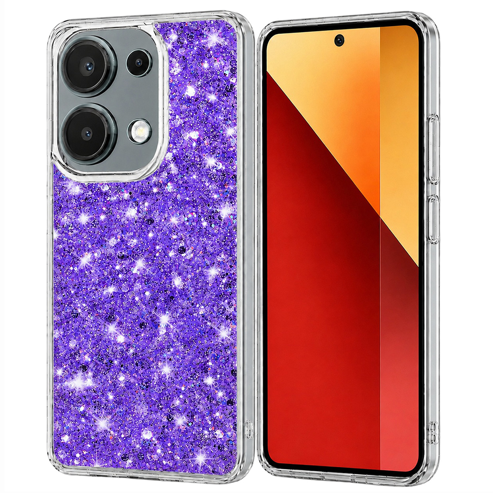 Levně Techsuit Třpytivý Fialový Xiaomi Redmi Note 13 Pro 4G Poco M6 Pro 4G