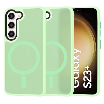 Techsuit HaloFrost MagSafe Series Samsung Galaxy S23 Plus Světle zelená