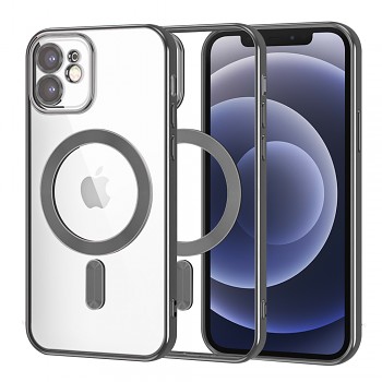 Techsuit Luxusní Křišťálový MagSafe iPhone 12 Černý