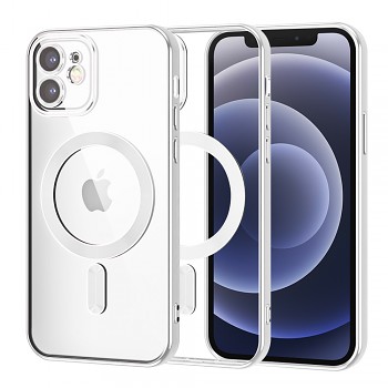 Techsuit Luxusní Křišťál MagSafe iPhone 12 Silver