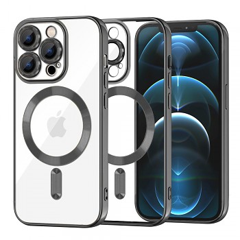 Techsuit Luxusní Křišťálové MagSafe iPhone 12 Pro Max Černé