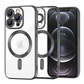 Techsuit Luxusní Křišťálový MagSafe iPhone 12 Pro Černý