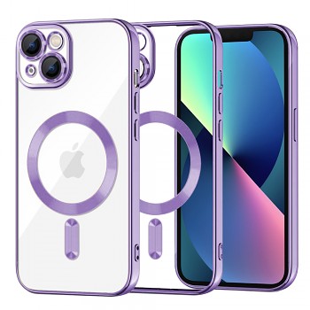 Techsuit Luxusní Křišťálový MagSafe iPhone 13 Světle Fialový