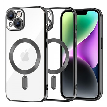 Techsuit Luxusní Křišťálový MagSafe iPhone 14 Černý
