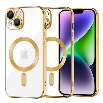 Techsuit Luxusní Křišťál MagSafe iPhone 14 Plus Gold