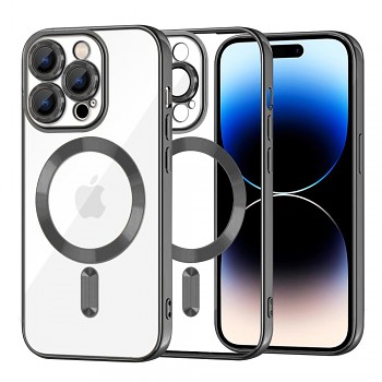 Techsuit Luxusní Křišťálový MagSafe iPhone 14 Pro Černý