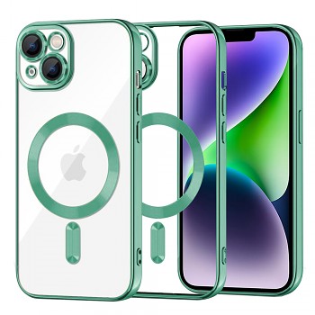 Techsuit Luxusní Křišťálový MagSafe iPhone 14 Plus Světle zelený
