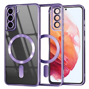 Samsung Galaxy S21 5G MagSafe Luxusní Křišťál Světle fialový