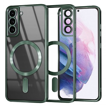 Techsuit Křišťál MagSafe Samsung S21 Plus Tmavě zelený