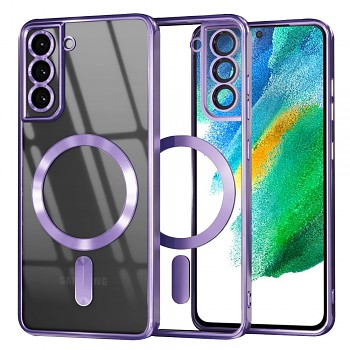 Techsuit Luxusní Křišťálový MagSafe Samsung S21 FE 5G Light Purple