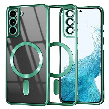 Techsuit Luxury Crystal MagSafe Samsung Galaxy S22 5G Světle zelené