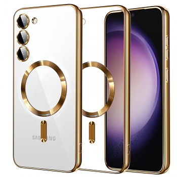 Techsuit Luxusní Křišťál MagSafe Samsung Galaxy S23 Gold