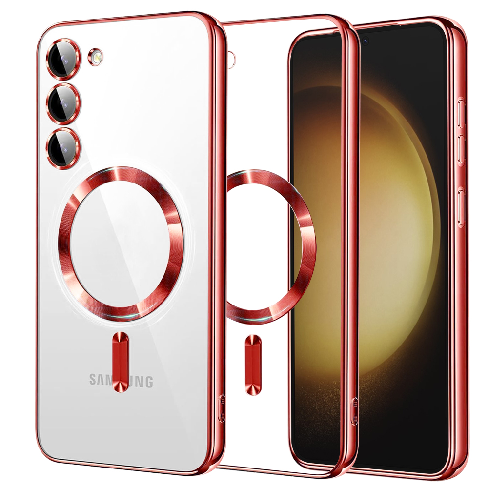 Levně Techsuit Krystalové MagSafe Samsung Galaxy S23 Plus Červené